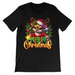 Reindeer Merry Christmas  Unisex Short Sleeve T-Shirt