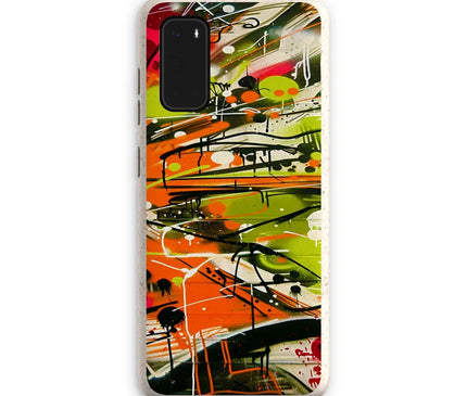 Neon Splatter Symphony: Urban Graffiti Art Eco Phone Case - D'Sare