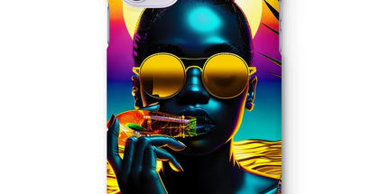 Tropical Sunset Dreams : Neon Vibes Snap Phone Case by Prodigi