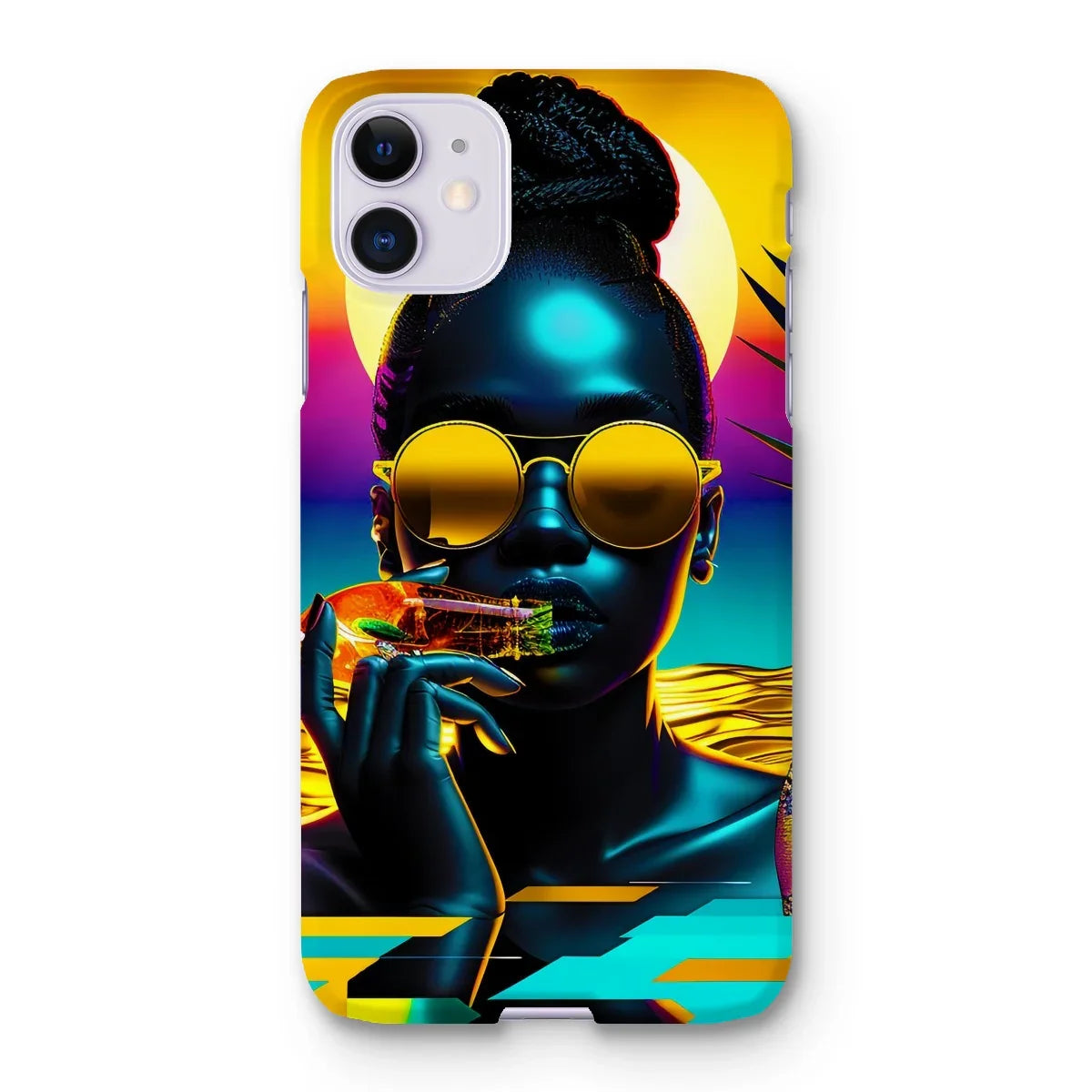 Tropical Sunset Dreams : Neon Vibes  Snap Phone Case - D'Sare