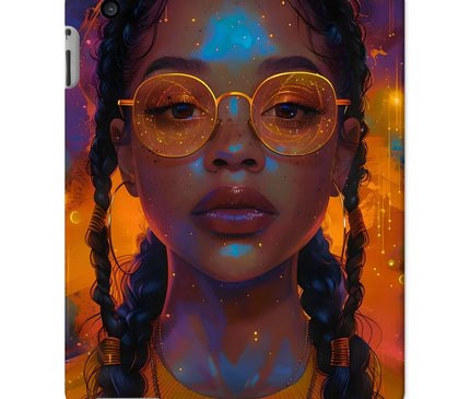 Solar Flare Radiant Soul  Beautiful Black Girl  Tablet Cases - D'Sare