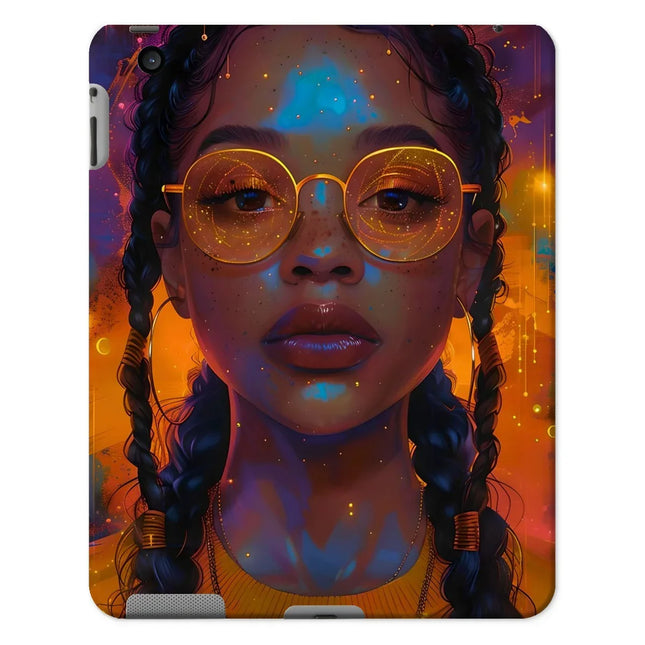 Solar Flare Radiant Soul  Beautiful Black Girl  Tablet Cases - D'Sare