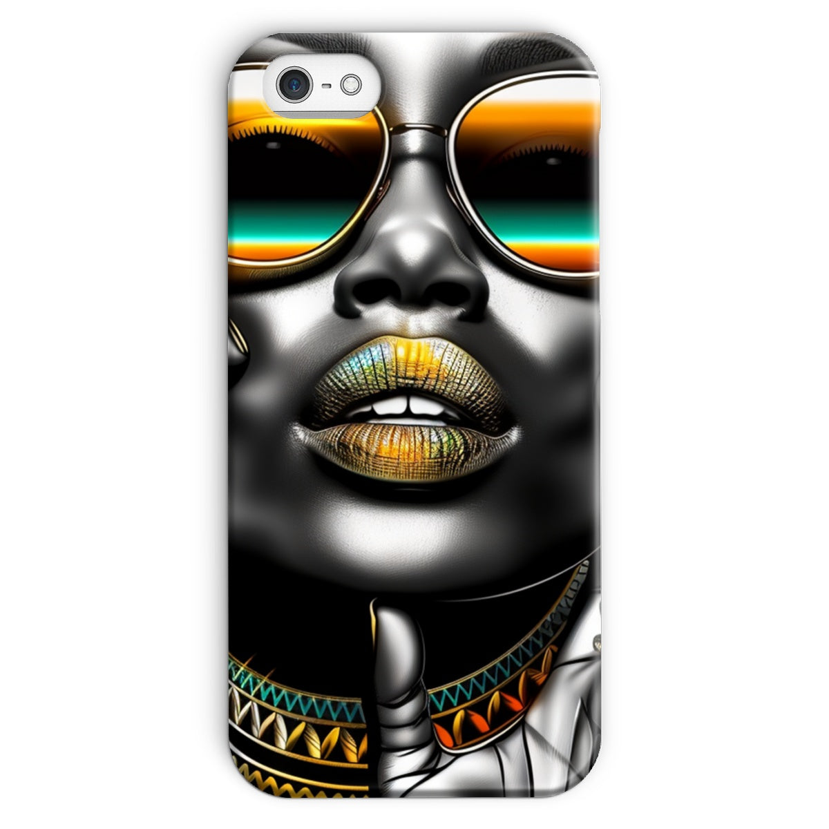 Vibrant Flow Girl Snap Phone Case - D'Sare