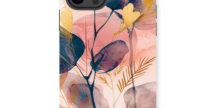 Peachy Golden Flora Escape Tough Phone Case by Prodigi