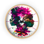 Sacred Meditation Lotus Flower Sister Wall Clock - D'Sare