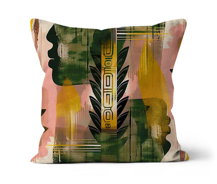 Echos of Duality Golden Pink Reflection Cushion