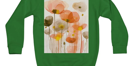 Poppy Echoes Golden Peach Escape Kids Sweatshirt by Prodigi