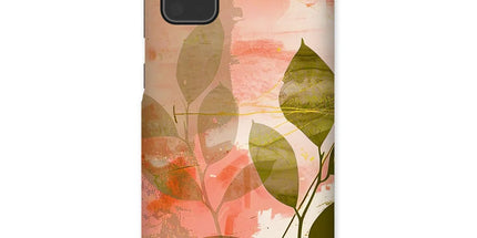 Peach Golden Leafy Escape Snap Phone Case by Prodigi