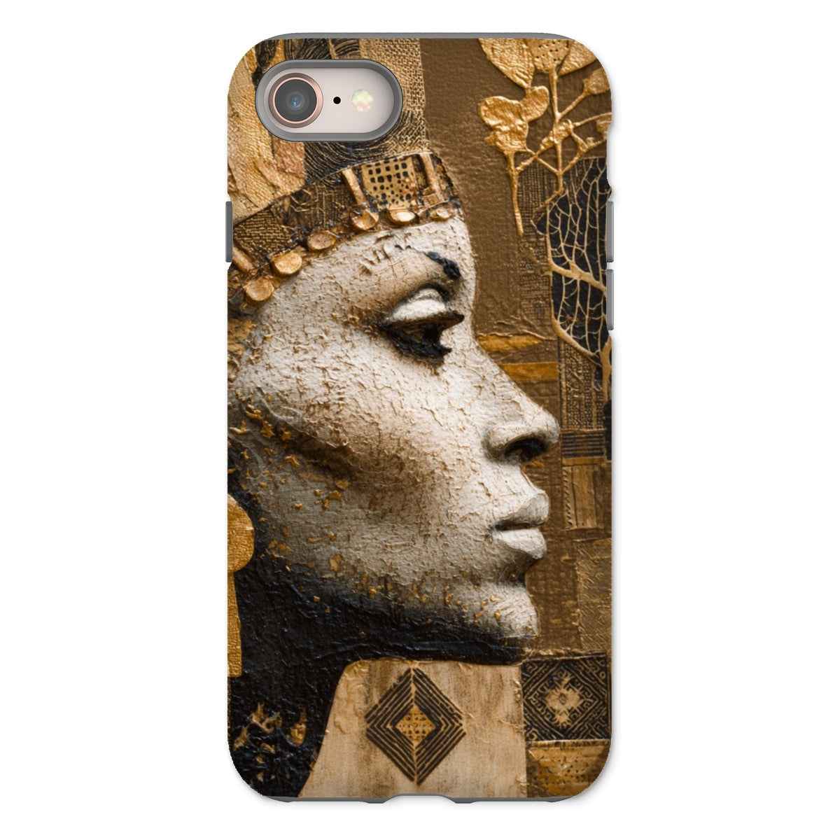 Afrocentric Golden Empress Dual Layer Tough Phone Case