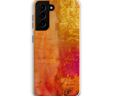 Warm Amber Seranade Eco Phone Case Eclectic Art - D'Sare