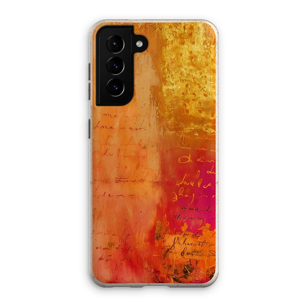 Warm Amber Seranade Eco Phone Case Eclectic Art - D'Sare