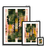 Echos of Duality Golden Pink Reflection Framed & Mounted Print