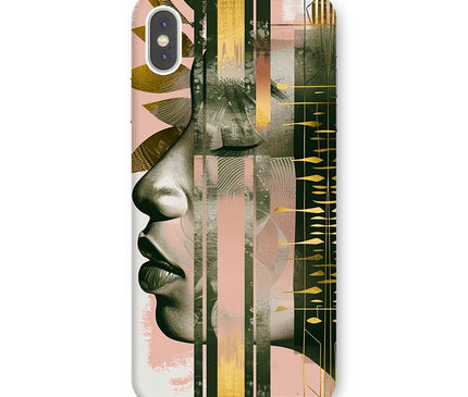Peach and Gold Abstract Snap Phone Case