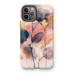 Peachy Blue Golden Flora Escape  Tough Phone Case - D'Sare