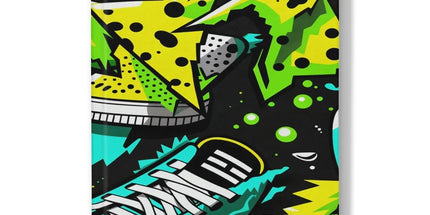 Electric Kicks Art: Urban Pop Art Explosion, Graffiti Hardback Journal by Prodigi