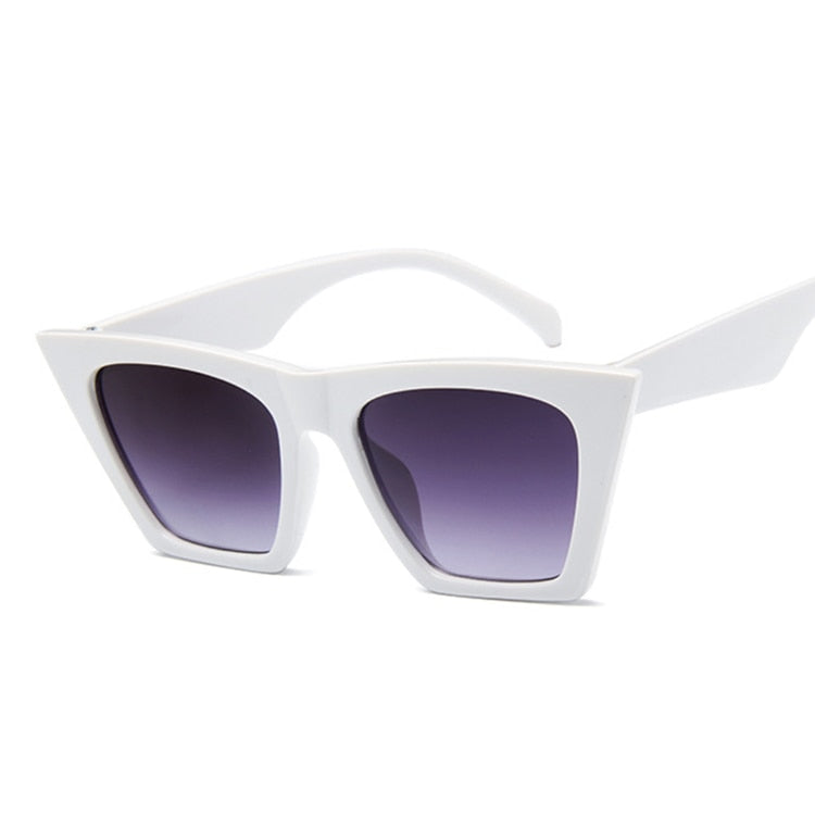 Luxury Square Cat-Eye Sunglasses for Women & Men - Vintage Design, UV400 Protection
