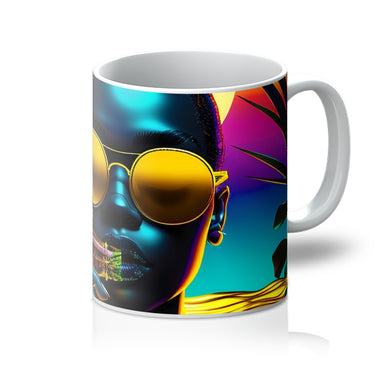 Tropical Sunset Dreams : Neon Vibes  Mug - D'Sare