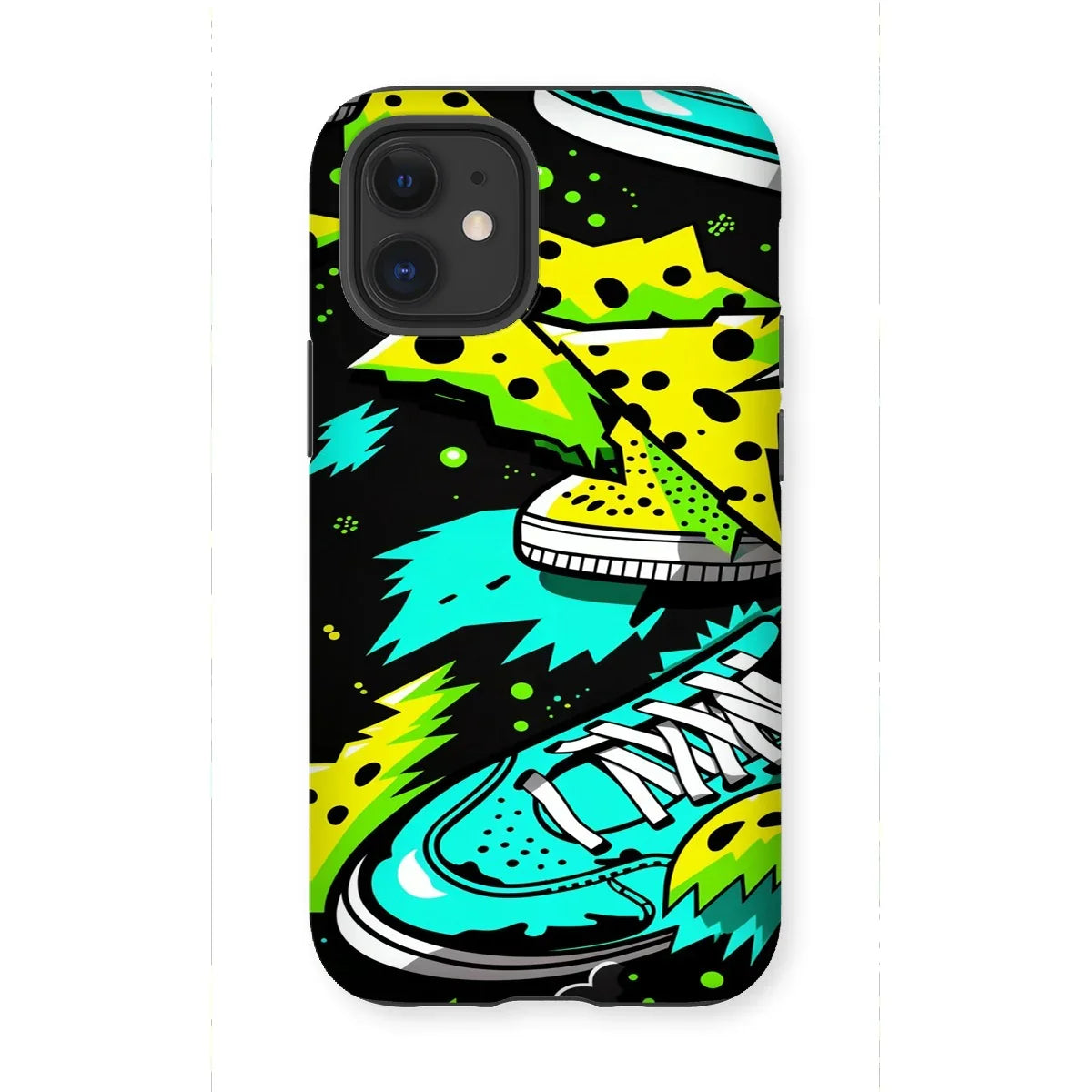 Electric Kicks Art: Urban Pop Art Sneaker Explosion, Graffiti  Tough Phone Case - D'Sare