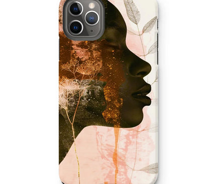 Golden Silence Serene Echoes 06 Tough Eclectic Art Phone Case - D'Sare