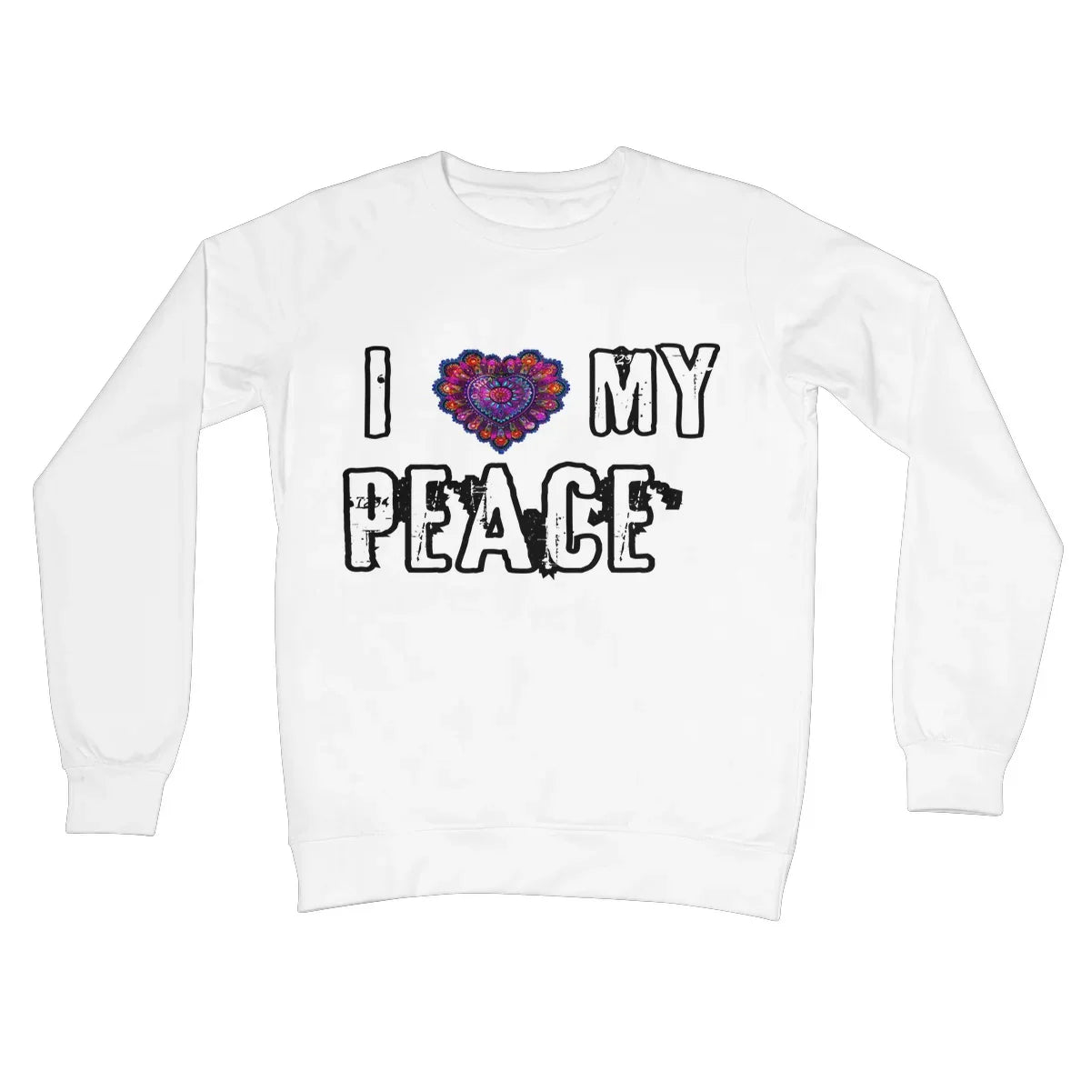 I Love My Peace Crew Neck Sweatshirt - D'Sare