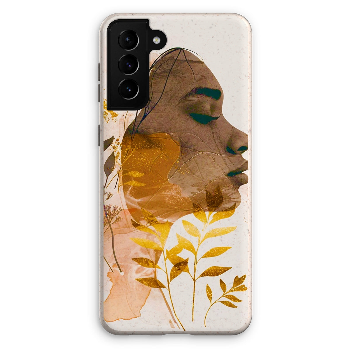 Golden Harmony Silhouette 06 Eco Phone Case - D'Sare