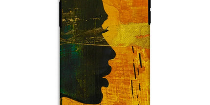 Golden Afrocentric Silhouette Tough Phone Case by Prodigi