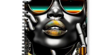 Vibrant Flow Girl Notebook by Prodigi