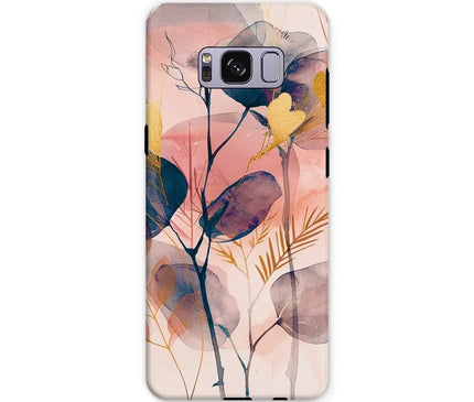 Peachy Blue Golden Flora Escape  Tough Phone Case - D'Sare