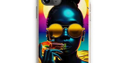 Tropical Sunset Dreams : Neon Vibes Eco Phone Case by Prodigi