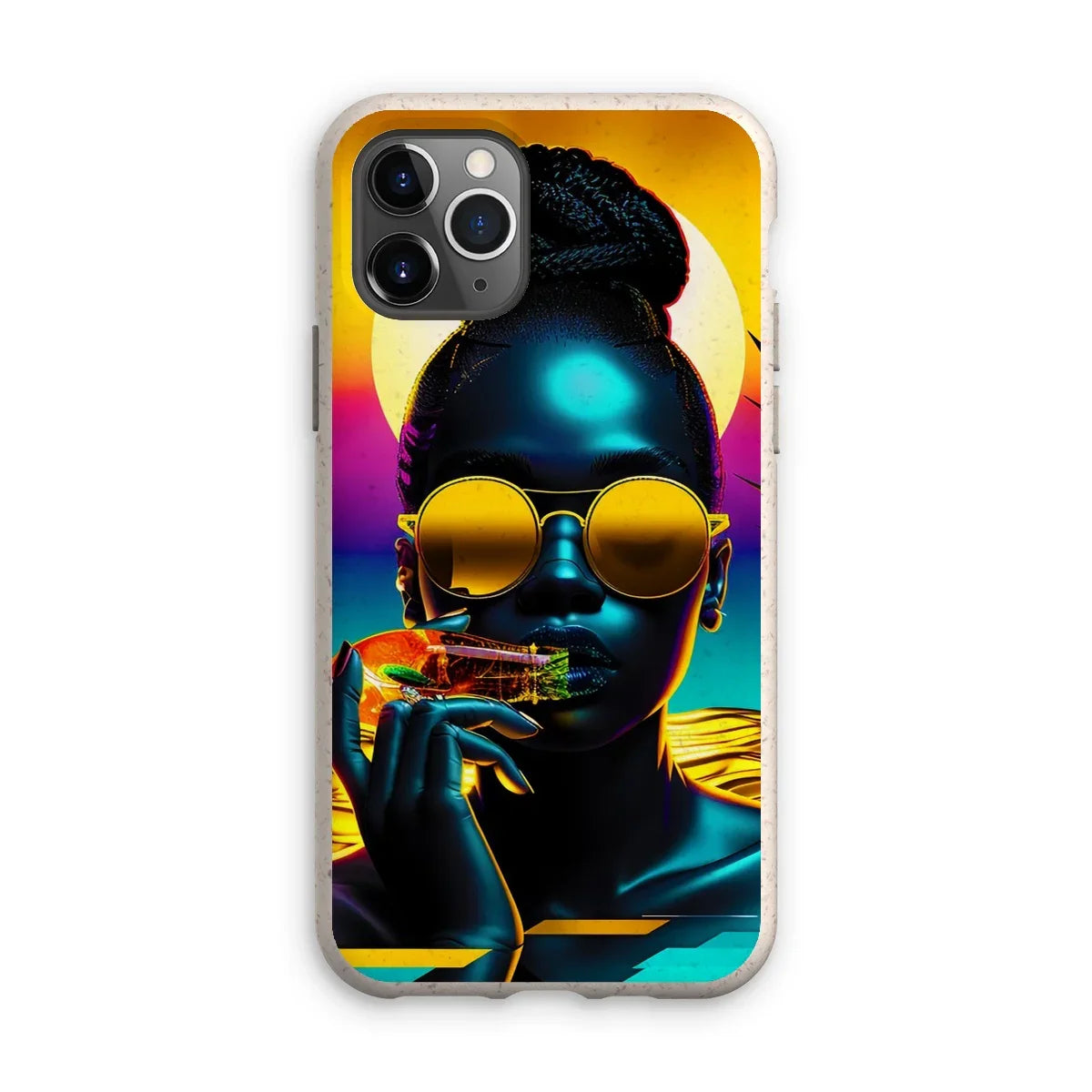 Tropical Sunset Dreams : Neon Vibes  Eco Phone Case - D'Sare