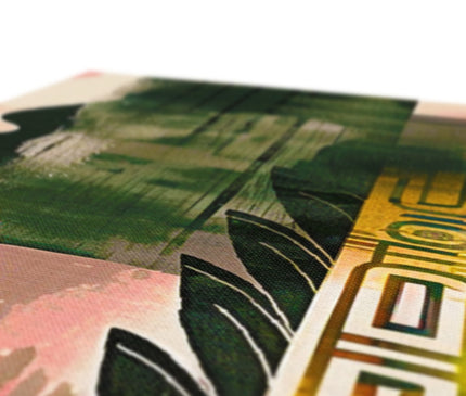 Echos of Duality Golden Pink Reflection Eco Canvas