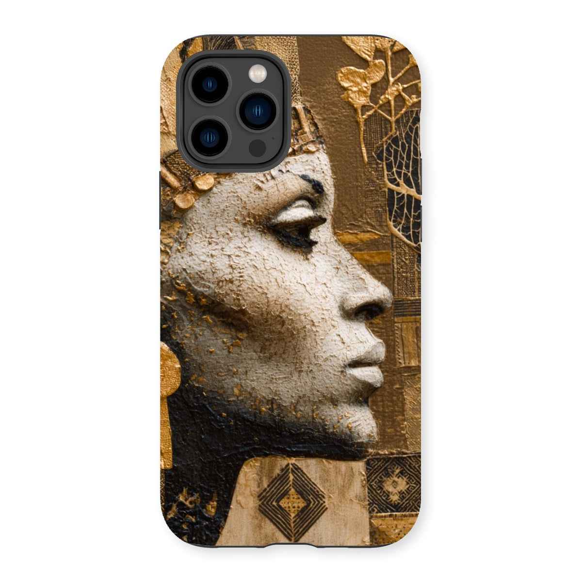 Afrocentric Golden Empress Dual Layer Tough Phone Case