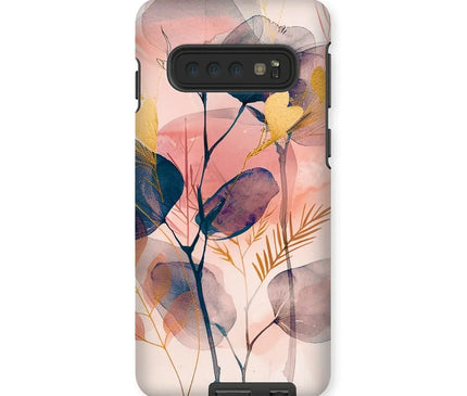 Peachy Blue Golden Flora Escape  Tough Phone Case - D'Sare