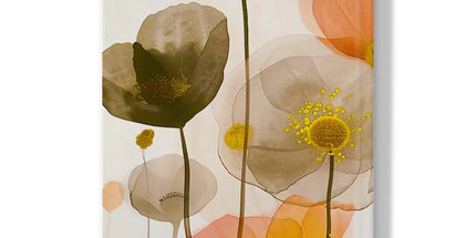 Poppy Echoes Golden Peach Escape 06 Eclectic Art Hardback Journal by Prodigi