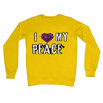 I Love My Peace Crew Neck Sweatshirt - D'Sare