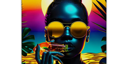 Tropical Sunset Dreams : Neon Vibes Tablet Cases by Prodigi