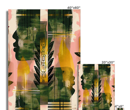 Echos of Duality Golden Pink Reflection Hahnemühle German Etching Print