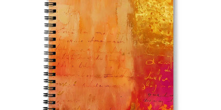 Warm Amber Seranade Notebook Eclectic Art by Prodigi