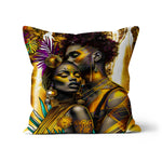 Golden Embrace Majestic Love Waterfall Cushion - D'Sare