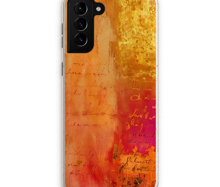 Warm Amber Seranade Eco Phone Case Eclectic Art - D'Sare