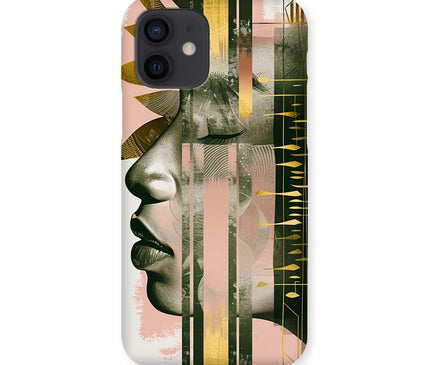 Peach and Gold Abstract Snap Phone Case