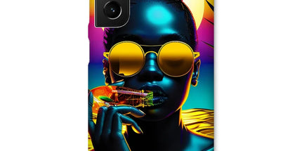 Tropical Sunset Dreams : Neon Vibes Snap Phone Case by Prodigi