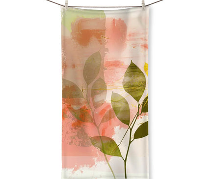 Peach Golden Leafy Escape 06 Towel - D'Sare