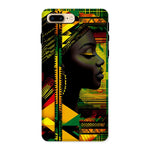 Abstract Red and Green Black Queen Fusion Tough Phone Case