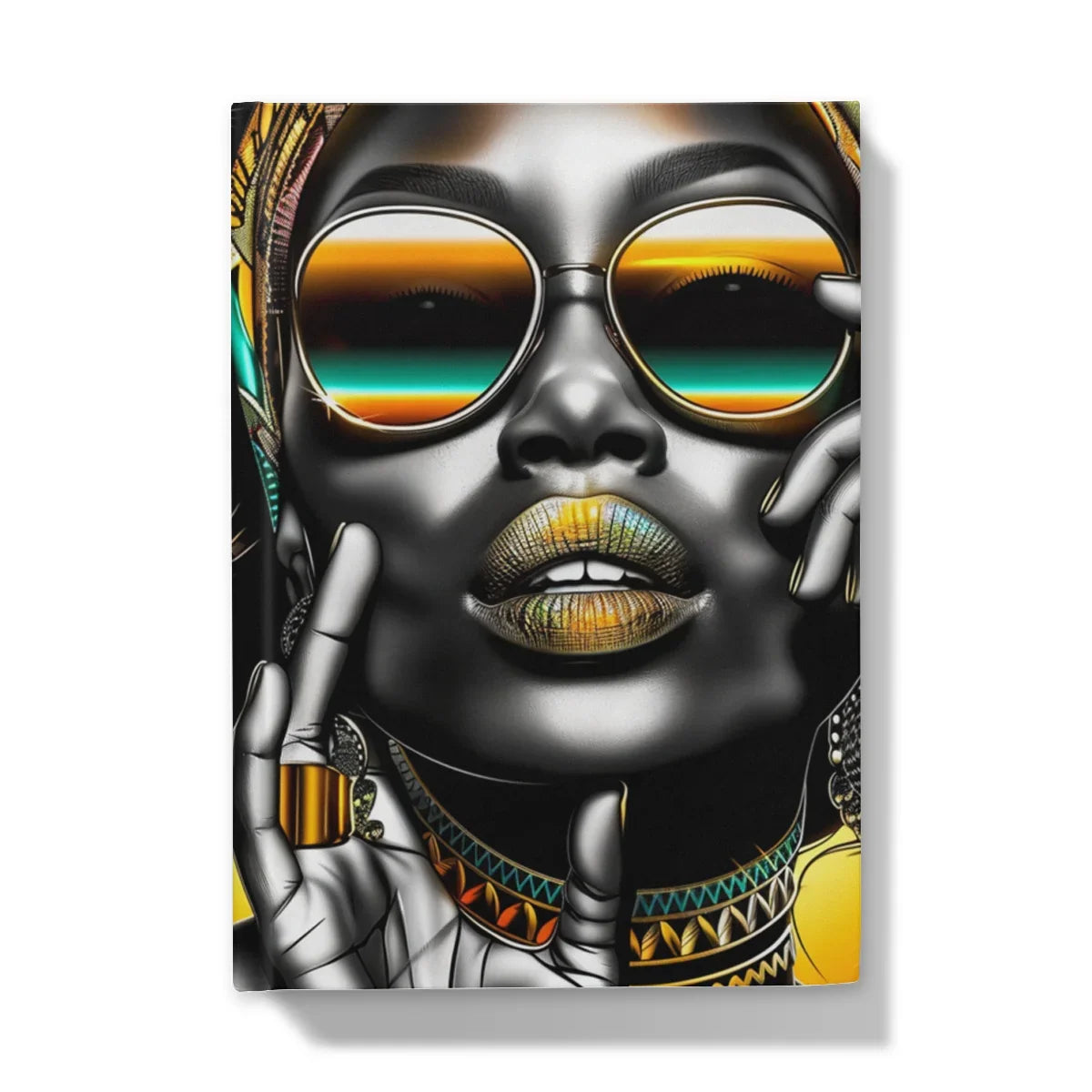 Vibrant Flow Girl Hardback Journal - D'Sare