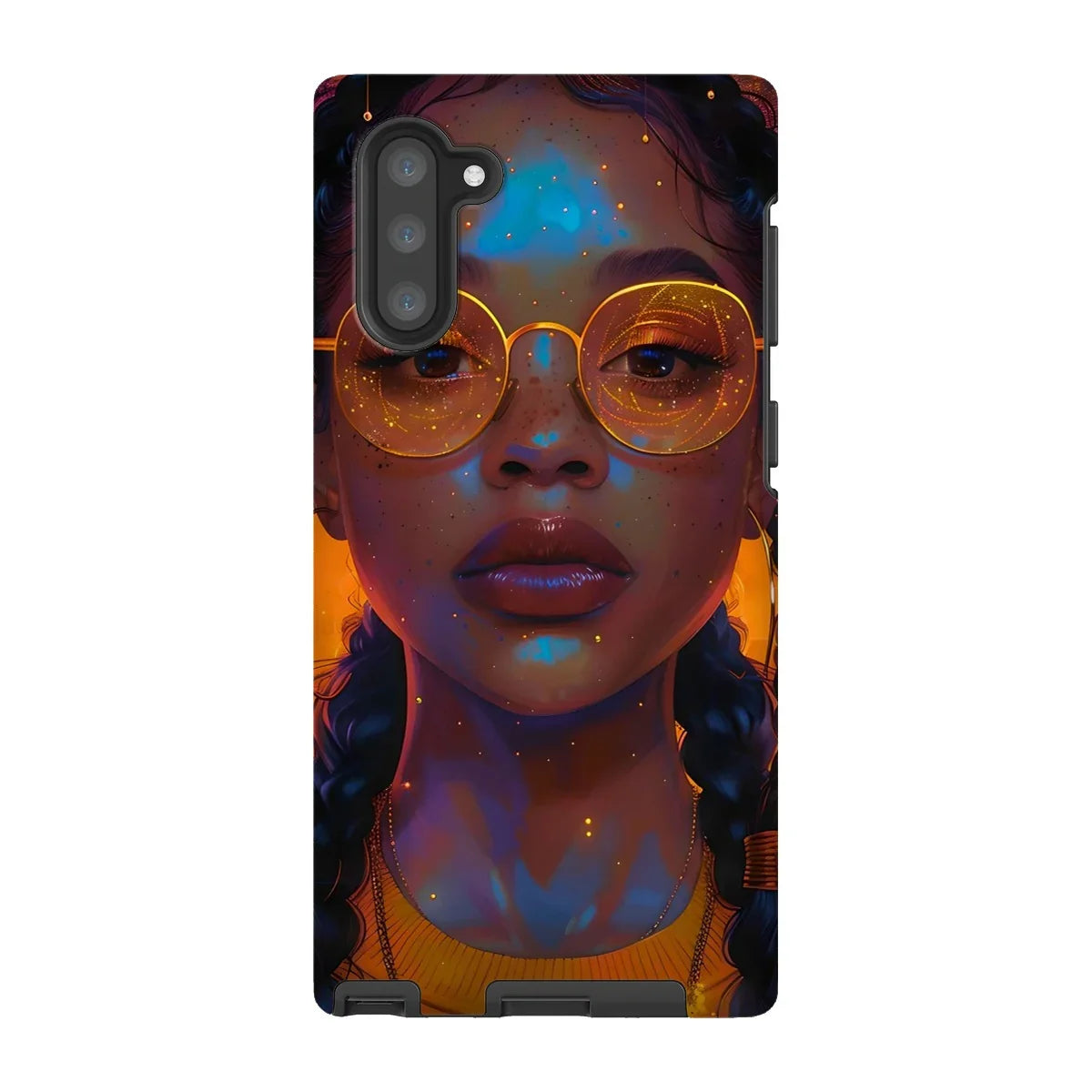 Solar Flare Radiant Soul  Beautiful Black Girl  Tough Phone Case - D'Sare