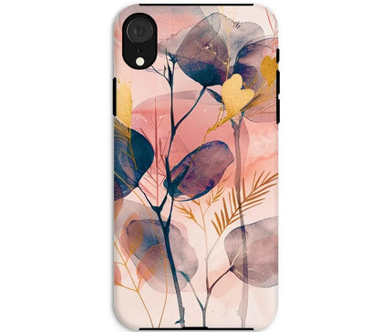 Peachy Blue Golden Flora Escape  Tough Phone Case - D'Sare