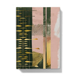 Echoes of Life: Afrocentric Meditation Peach and Gold Abstract Art Eclectic  Hardback Journal