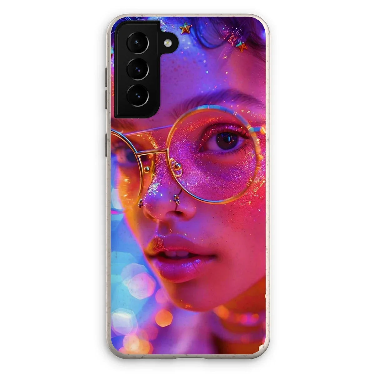 Woman Cosmic Radiance Dreamy Stardust  Eco Phone Case - D'Sare