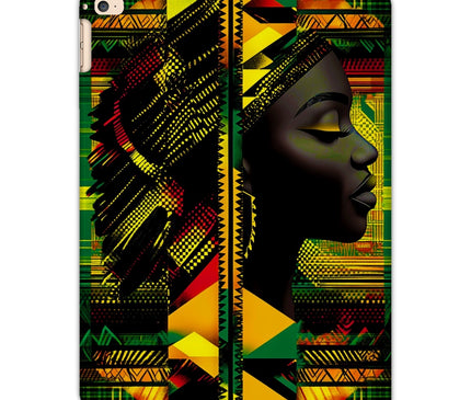 Red and Green Black Queen Fusion Tablet Cases